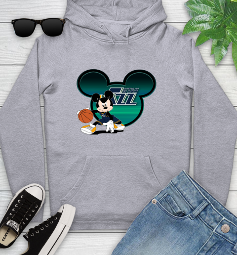 NBA Utah Jazz Mickey Mouse Disney Basketball Youth Hoodie 6