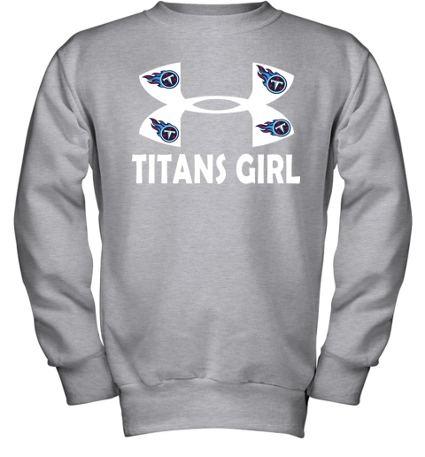 NFL Team Apparel Girl's Tennessee Titans White Long Sleeve T-Shirt