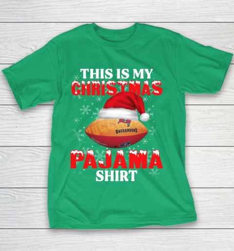Tampa Bay Buccaneers This Is My Christmas Pajama Shirt NFL Youth T-Shirt 3