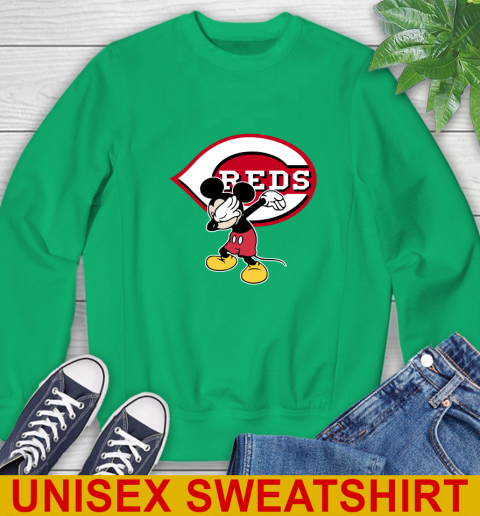 Cincinnati Reds MLB Baseball Dabbing Mickey Disney Sports Sweatshirt 6