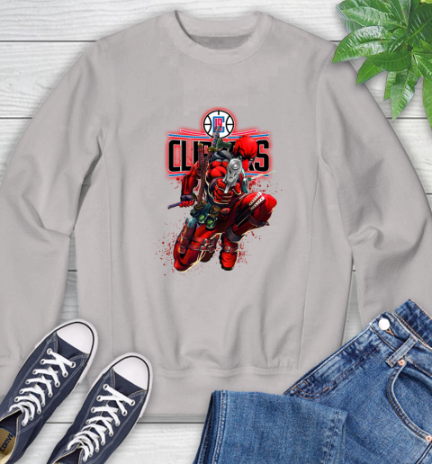 NBA Deadpool Marvel Comics Sports Basketball LA Clippers Sweatshirt 12
