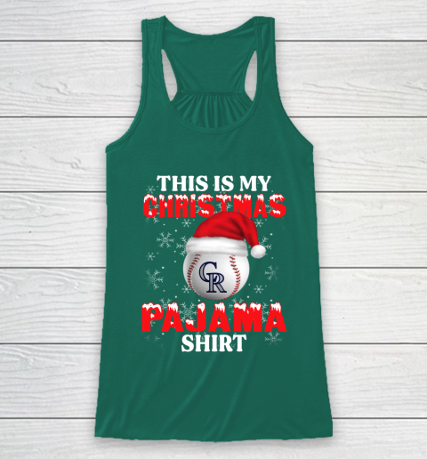 Colorado Rockies This Is My Christmas Pajama Shirt MLB Racerback Tank 5