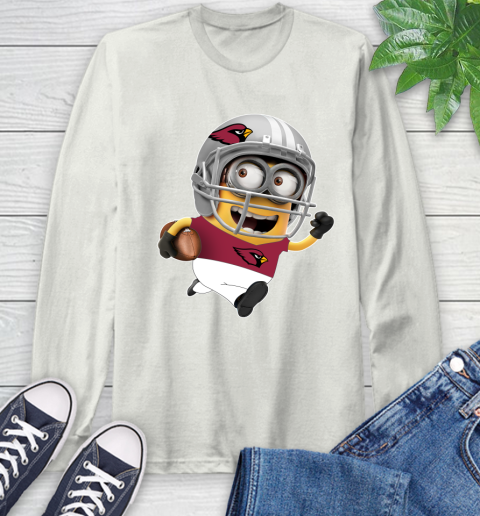 NFL Arizona Cardinals Minions Disney Football Sports Long Sleeve T-Shirt 12