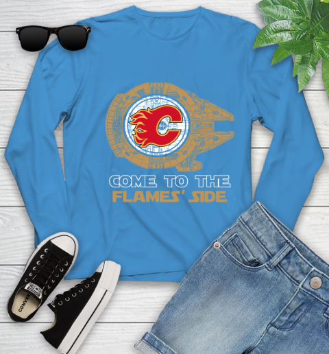 NHL Come To The Calgary Flames Wars Hockey Sports Youth Long Sleeve 8