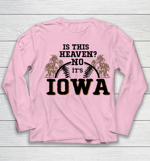 Is This Heaven No It's Iowa Baseball Youth Long Sleeve 6