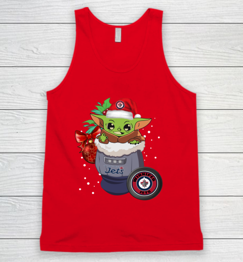 Winnipeg Jets Christmas Baby Yoda Star Wars Funny Happy NHL Tank Top 6