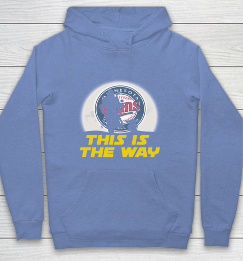 Minnesota Twins MLB Baseball Star Wars Yoda And Mandalorian This Is The Way Youth Hoodie 8