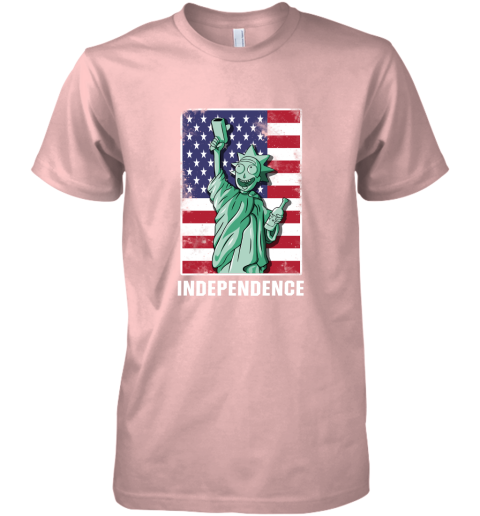 pjvm rick and morty statue of liberty independence day 4th of july shirts premium guys tee 5 front light pink