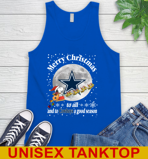 Dallas Cowboys Merry Christmas To All And To Cowboys A Good Season NFL Football Sports Tank Top 4