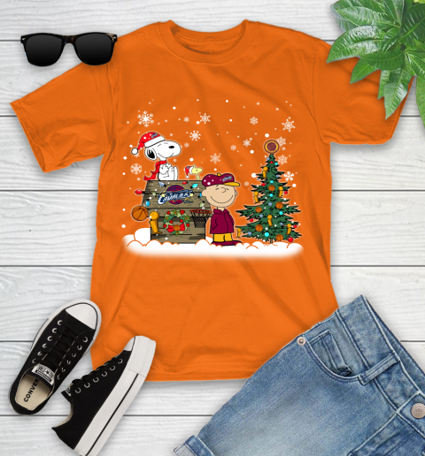 Cleveland Cavaliers NBA Basketball Christmas The Peanuts Movie Snoopy Championship Youth T-Shirt 9