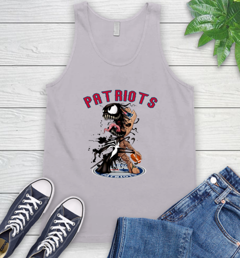 NFL New England Patriots Football Venom Groot Guardians Of The Galaxy Tank Top 4