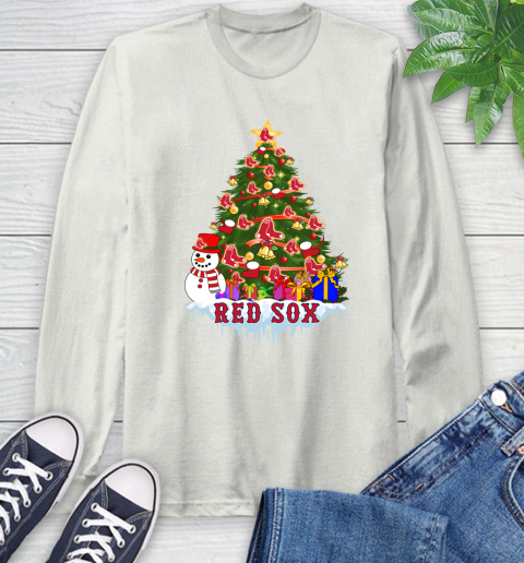 Boston Red Sox Merry Christmas MLB Baseball Sports Long Sleeve T-Shirt 12
