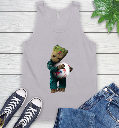 MLB Groot Guardians Of The Galaxy Baseball Sports Los Angeles Angels Tank Top 4