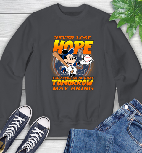 New York Mets MLB Baseball Mickey Disney Never Lose Hope Sweatshirt 6