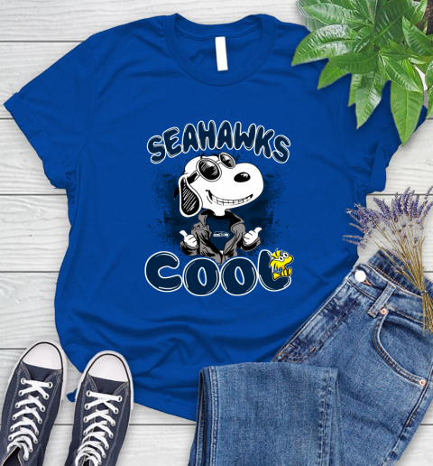 NFL Football Seattle Seahawks Cool Snoopy Shirt Women's T-Shirt 10