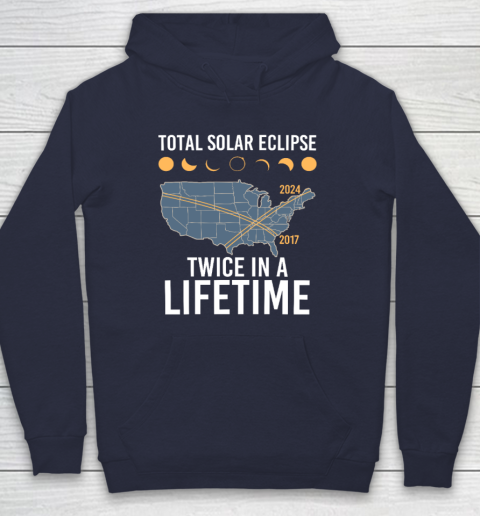 Twice In A Lifetime Solar Eclipse Shirt 2024 Total Eclipse Hoodie 2