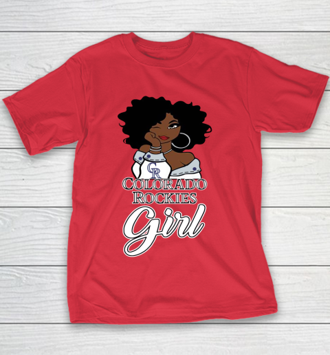 Colorado Rockiess Girl MLB Youth T-Shirt 9