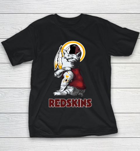 NFL Football My Cat Loves Washington Redskins Youth T-Shirt