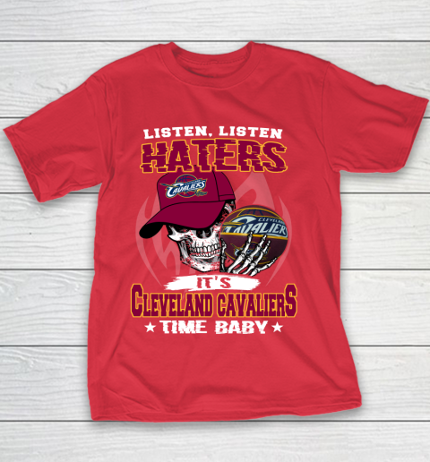 Listen Haters It is CAVALIERS Time Baby NBA Youth T-Shirt 7