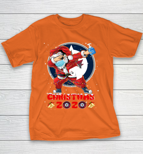 Winnipeg Jets Funny Santa Claus Dabbing Christmas 2020 NHL Youth T-Shirt 4
