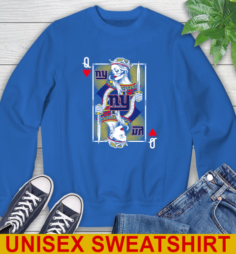NFL Football New York Giants The Queen Of Hearts Card Shirt Sweatshirt 11