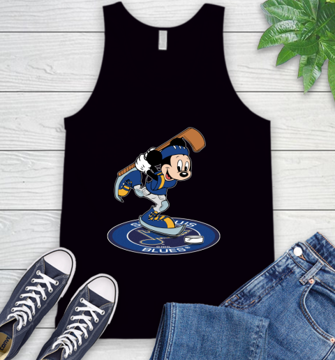 NHL Hockey St.Louis Blues Cheerful Mickey Disney Shirt Tank Top