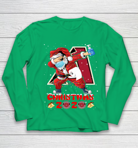 Arizona Diamondbacks Funny Santa Claus Dabbing Christmas 2020 MLB Youth Long Sleeve 4