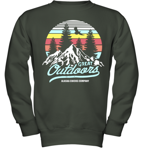 Great Outdoors Alaska Chicks Company Vintage Youth Sweatshirt