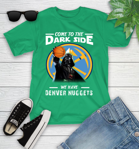 NBA Come To The Dark Side We Have Denver Nuggets Star Wars Darth Vader Basketball Youth T-Shirt 8
