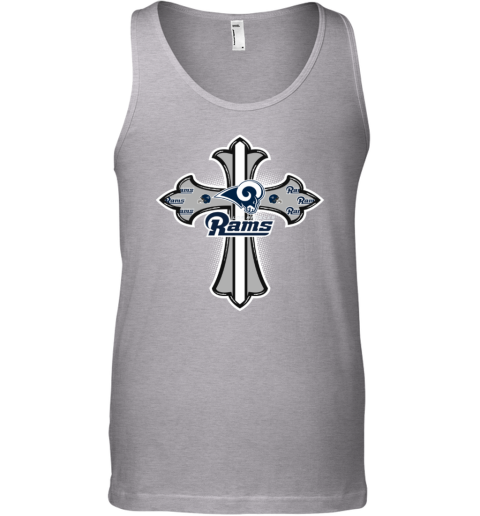 NFL Green Crusader Cross Los Angeles Rams Long Sleeve T-Shirt - Rookbrand