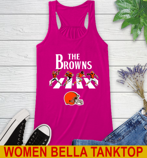 NFL Football Cleveland Browns The Beatles Rock Band Shirt Racerback Tank 6