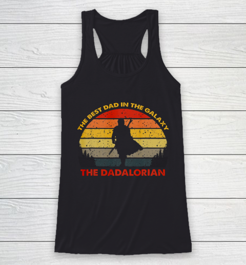 Retro The Dadalorian Graphic Father s Day Tees Vintage Best Racerback Tank