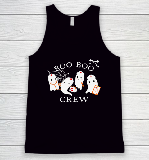 Boo Boo Crew Funny Nurse Halloween Cute Ghost Costume Tank Top