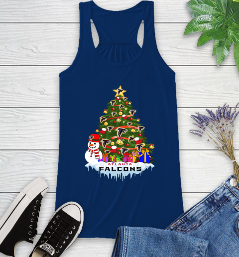 Atlanta Falcons Merry Christmas NFL Football Sports Racerback Tank 9
