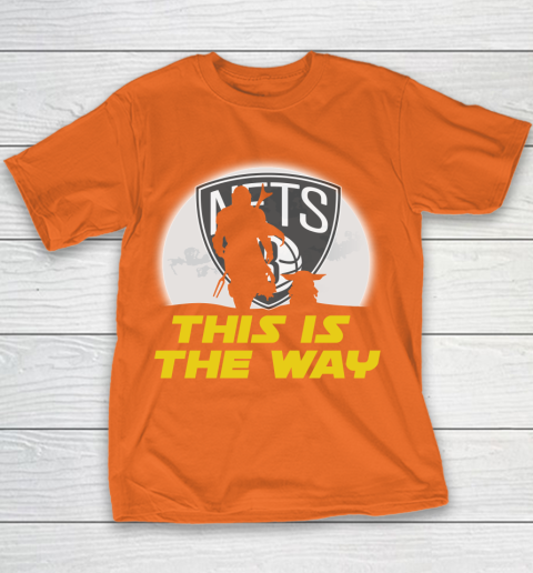 Brooklyn Nets NBA Basketball Star Wars Yoda And Mandalorian This Is The Way Youth T-Shirt 5 Brooklyn Nets NBA Basketball Star Wars Yoda And Mandalorian This Is The Way Youth T-Shirt - Image 5