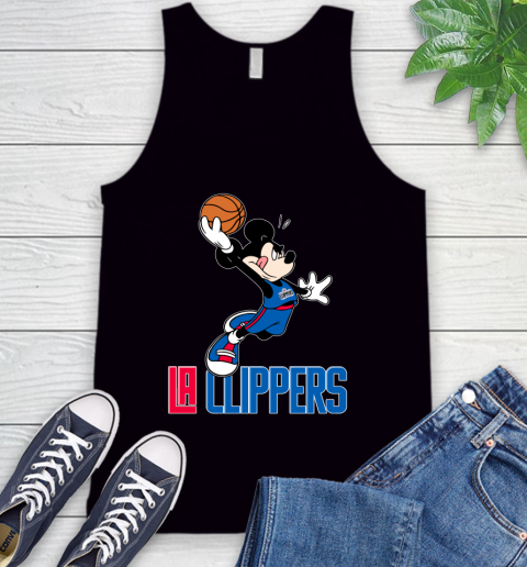 NBA Basketball LA Clippers Cheerful Mickey Mouse Shirt Tank Top