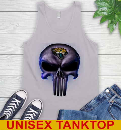 Jacksonville Jaguars NFL Football Punisher Skull Sports Tank Top 3