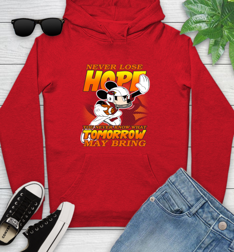 Atlanta Falcons NFL Football Mickey Disney Never Lose Hope (2) Youth Hoodie 12