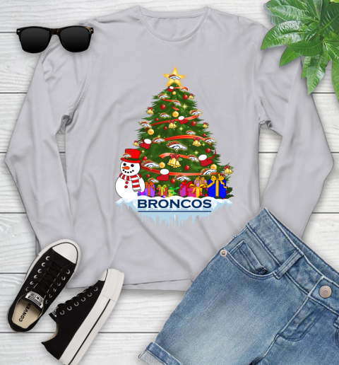 Denver Broncos Merry Christmas NFL Football Sports Youth Long Sleeve 5