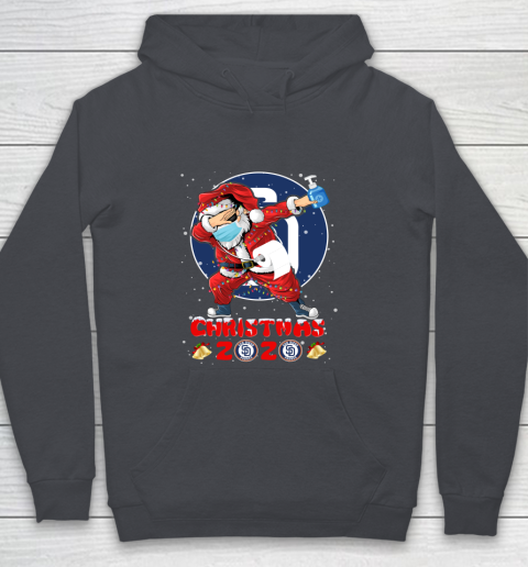 San Diego Padres Funny Santa Claus Dabbing Christmas 2020 MLB Youth Hoodie 5