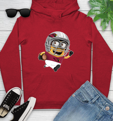 NFL Arizona Cardinals Minions Disney Football Sports Youth Hoodie 11