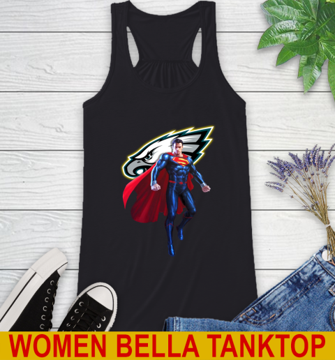 NFL Superman DC Sports Football Philadelphia Eagles Racerback Tank 2