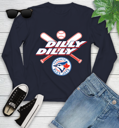 MLB Toronto Blue Jays Dilly Dilly Baseball Sports Youth Long Sleeve 3