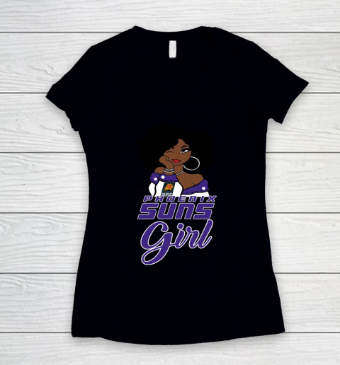 Phoenix Suns Girl NBA Women's V-Neck T-Shirt