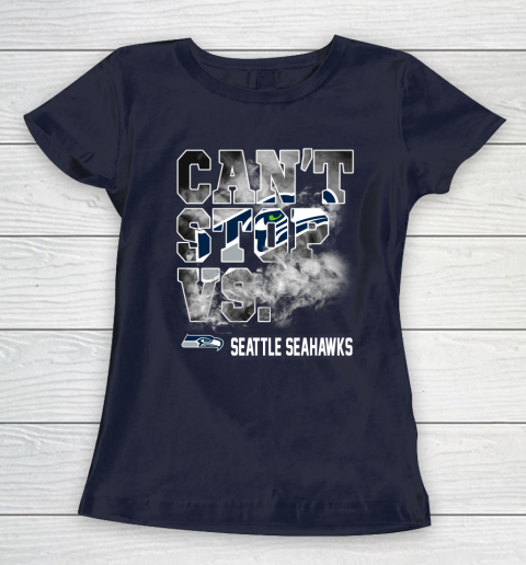 NFL Seattle Seahawks Can't Stop Vs Women's T-Shirt 3 NFL Seattle Seahawks Can't Stop Vs Women's T-Shirt - Image 3