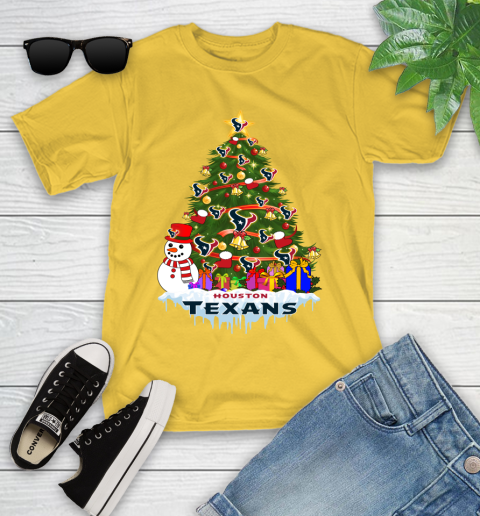 Houston Texans Merry Christmas NFL Football Sports Youth T-Shirt 8