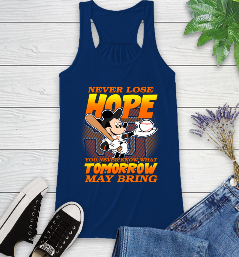 San Francisco Giants MLB Baseball Mickey Disney Never Lose Hope Racerback Tank 8