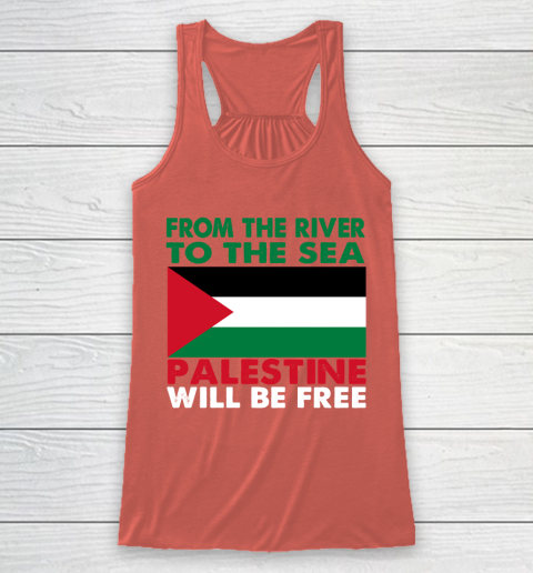 From The River To The Sea Palestine Will Be Free Racerback Tank 3