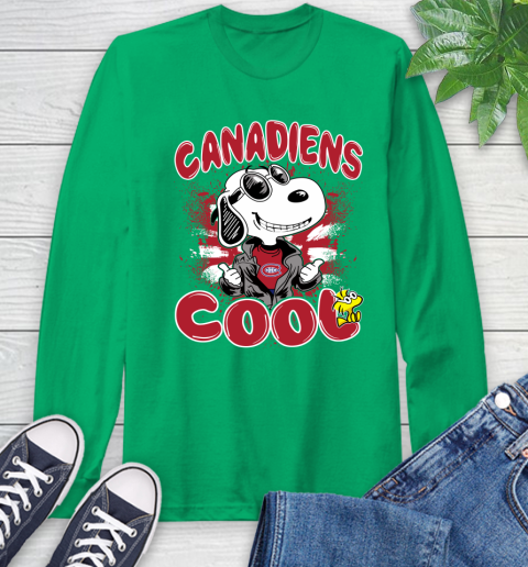 NHL Hockey Montreal Canadiens Cool Snoopy Shirt Long Sleeve T-Shirt 9