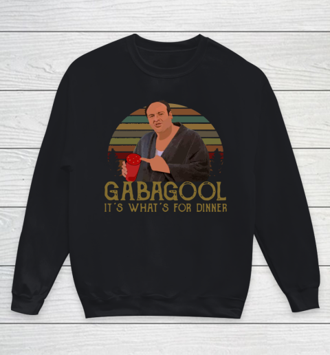 Gabagool  It's What's for Dinner Youth Sweatshirt